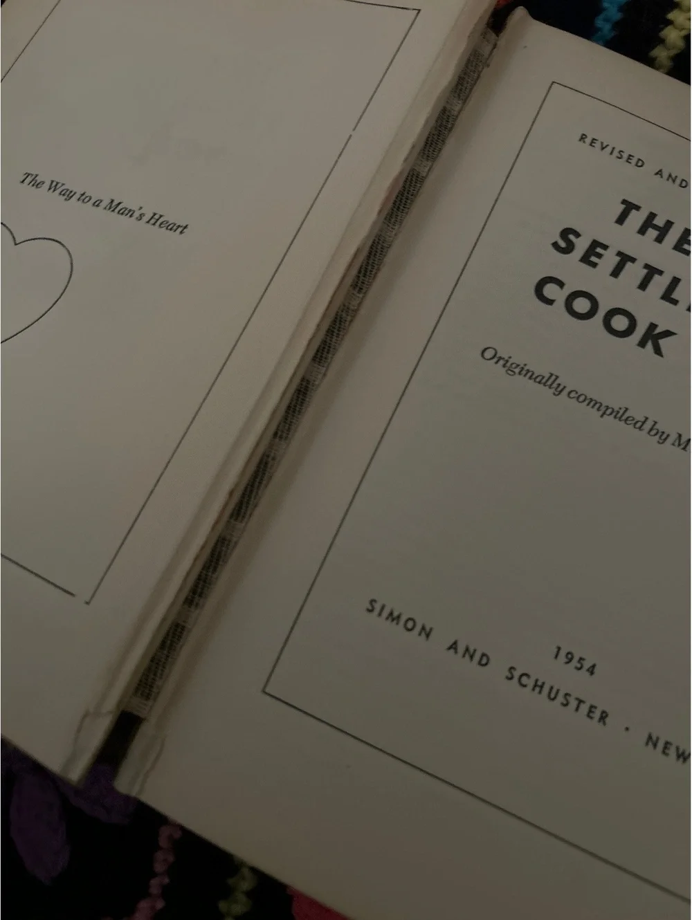 The New Settlement Cook Book 1954 Vintage Cookbook